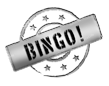 Sign, symbol, stamp or icon for your presentation, for websites and many more named BINGO!