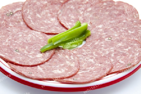 Salami mit Paprika