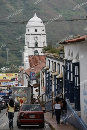 Suedamerika, Karibik, Venezuela, Anden, Trujillo, Straase, Kolonial, Altstadt, Architektur, Kirche, Plaza Bolivar, Landschaft, Menschen, Alltag