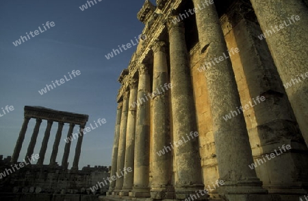 The temple city of Baalbek in the east of Lebanon in the middle east.