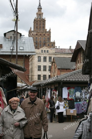 Europa, Osteuropa, Baltikum, Lettland, Riga, Altstadt, Akademie der Wissenschaften, Hochhaus, Turm,