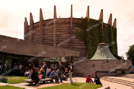 Das Panorama Raclawice in der Innenstadt von Wroclaw oder Breslau im westen von Polen