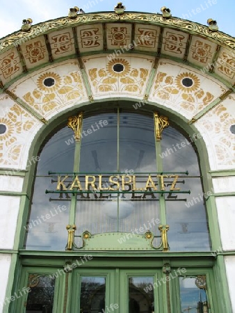 Wagners Stadtbahnstation in Wien