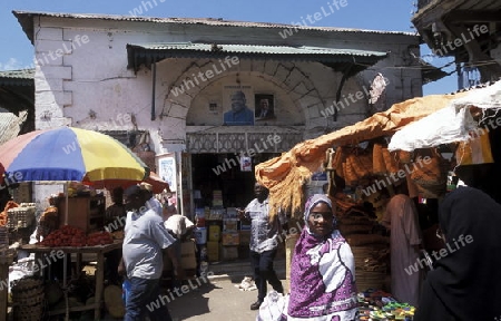 Die Altstadt von Stone Town  oder Zanzibar Town der Hauptstadt der Insel Sansibar im Indischen Ozean in Tansania in Ostafrika.