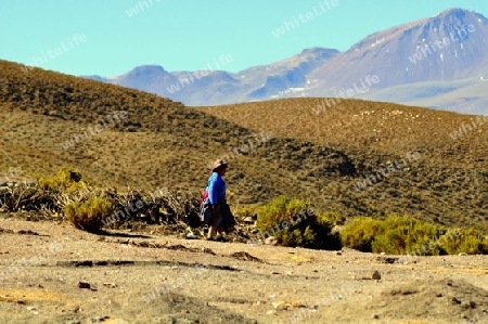 Frau in Bolivien