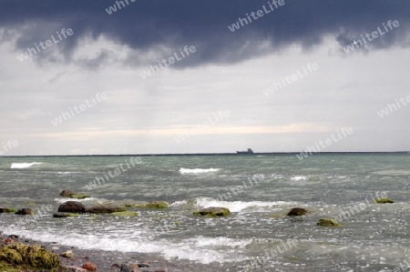 Ostseeausblick bei schlechtem Wetter