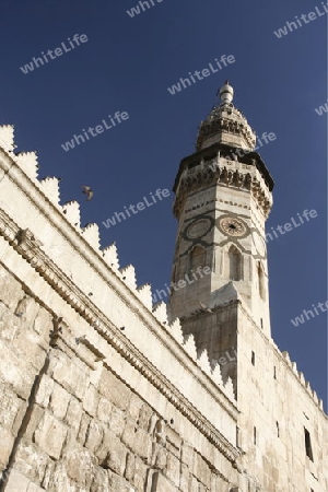 Asien, Naher Osten, Syrien, Damaskus,   Die Omaijad Moschee im Souq und Altstadt von Damaskus in der Hauptstadt von Syrien. 