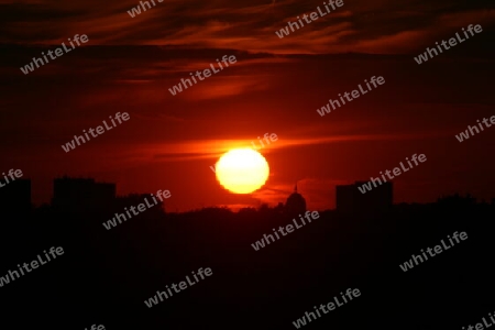 Sonnenuntergang in Potsdam