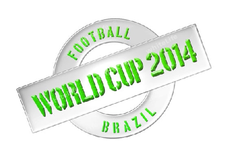 Illustration of the World Cup 2014 in Brazil as Banner for your presentation, website, inviting...