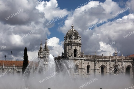 Das Kloster Jeronimus im Stadtteil Belem der Hauptstadt Lissabon in Portugal.  