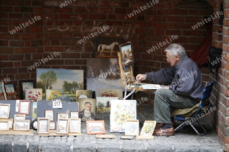 The Old Town in the City of Warsaw in Poland, East Europe.