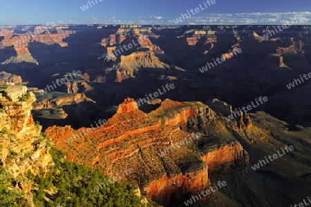 Sonnenaufgang Yaki Point, Grand Canyon South Rim, Sued Rand, Arizona, Suedwesten, USA