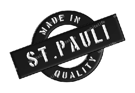 Made in St. Pauli - Quality seal for your website, web, presentation