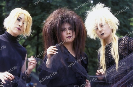 the revolucionary Rainbowkids in a squre in the City centre of Tokyo in Japan in Asia,



