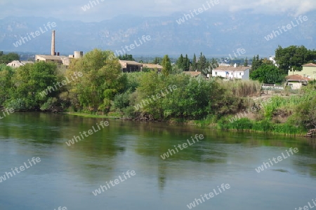 Ebro Landschaft in Tortosa, Katalonien