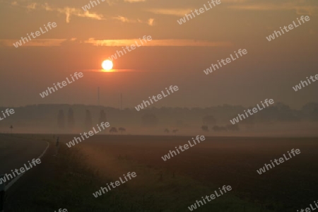 Sonnenaufgang Leipzig Land