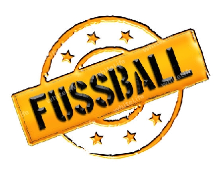 Sign, symbol, stamp or icon for your presentation, for websites and many more named FUSSBALL