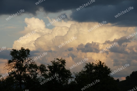 Abendliches Wolkengebirge