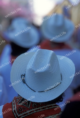 Mexican people at the church in the town of Esquipulas in Guatemala in central America.   