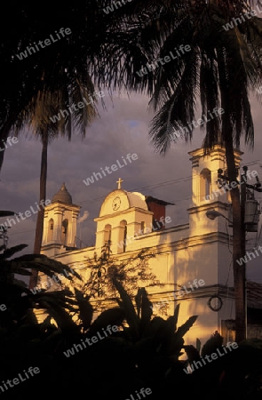 the churchi n the old town of the city Copan in Honduras in Central America,