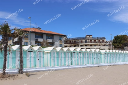 Strandkabinen in Lido di Venezia