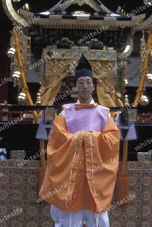 one of the big Festival in the Asakusa Senso Ji Tempel in the city centre of Tokyo in Japan in Asia,



