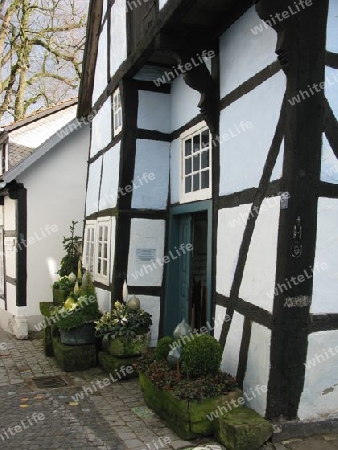 Schiefes Haus in Tecklenburg. Nordrhein Westfalen