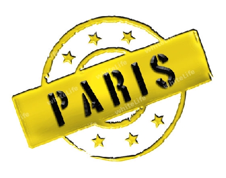 Sign and stamp for your presentation, for websites and many more named PARIS