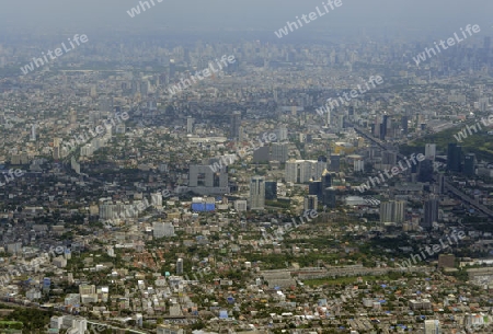 Die Innenstadt in der Hauptstadt Bangkok von Thailand in Suedostasien.