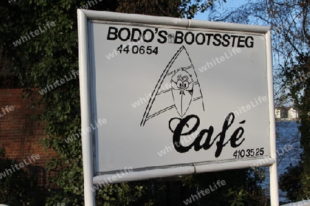 Bodo?s Bootssteg an der Alster in Hamburg