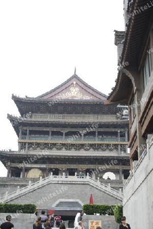 Glockenturm in der Altstadt von Xian, China