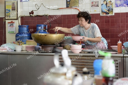 Ein thailaendisches Restaurant in der Hauptstadt Bangkok von Thailand in Suedostasien.