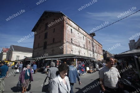 Die Markthalle in der Altstadt von Riga der Hauptststadt von Lettland im Baltikum in Osteuropa.  