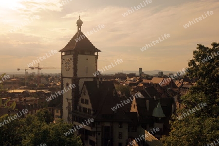  the old town of Freiburg im Breisgau in the Blackforest in the south of Germany in Europe.