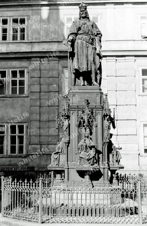 Denkmal f?r Kaiser Karl IV. in Prag