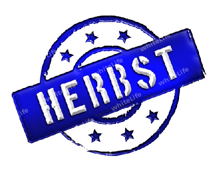 Sign and stamp for your presentation, for websites and many more named HERBST