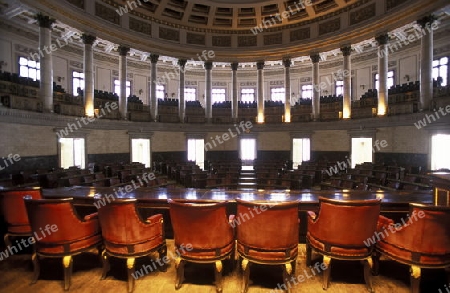 in the Capitolio National in the old town of the city Havana on Cuba in the caribbean sea.