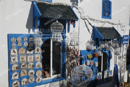 AFRIKA, NORDAFRIKA, TUNESIEN, SIDI BOU SAID, ALTSTADT, MARKT, SHOP, SOUQ  