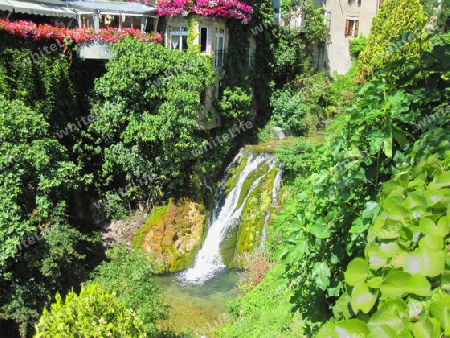 Wasserfall in Moustiers Saint-Marie (Provence)