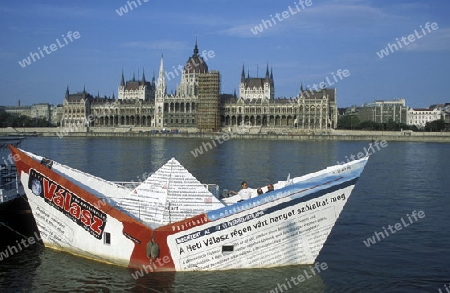 Das Parlament in der Hauptstadt von Ungarn in Osteuropa..