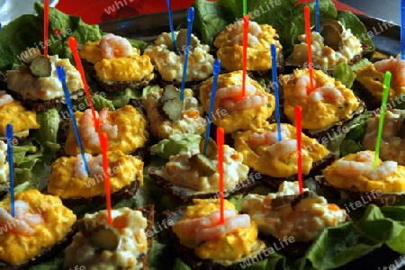 partyhappen mit shrimps