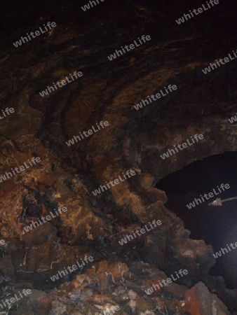 Lanzarote, Cueva Verde,Lava-Versteinerung