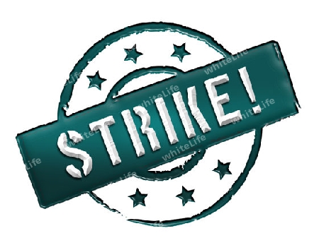 Sign, symbol, stamp or icon for your presentation, for websites and many more named STRIKE!