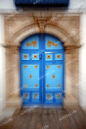 Afrika, Nordafrika, Tunesien, Tunis, Sidi Bou Said
Die Altstadt von Sidi Bou Said in der Daemmerung am Mittelmeer und noerdlich der Tunesischen Hauptstadt Tunis. 






