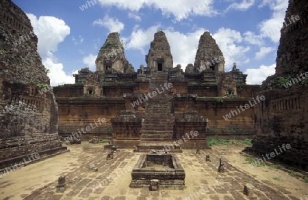 the Pre Rup temple in Angkor at the town of siem riep in cambodia in southeastasia. 