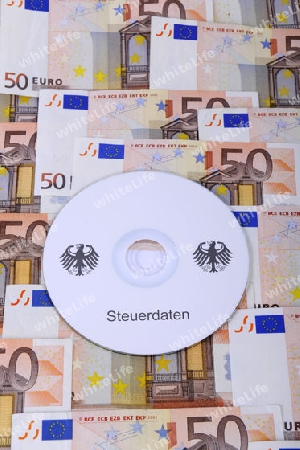 CD, Geldscheine, 50 Euro Noten, Geldscheine