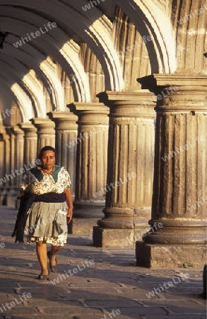 the old city in the town of Antigua in Guatemala in central America.   