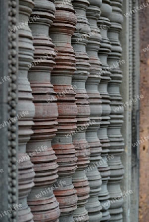 The Temple of  Preah Khan in the Temple City of Angkor near the City of Siem Riep in the west of Cambodia.