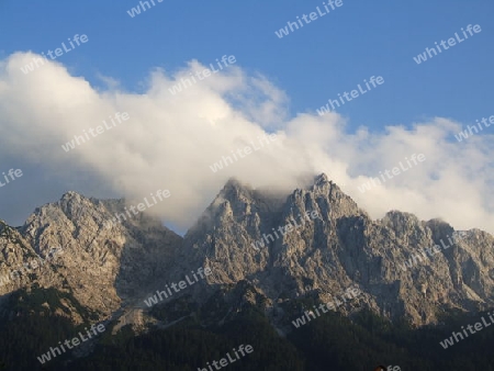 Abendwolken ?ber dem Zugspitzmassiv