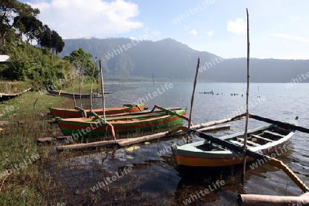 Asien, Suedost, Indonesien, Bali, Insel, Bratansee, Bratan, See, Lake,  Landschaft, Natur,  Boot, Hafen, Fischerboot,  (Urs Flueeler) 